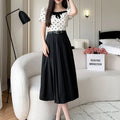 High Waist Midi Pleated Skirts Women's Fashion A-line Casual Suit SkirSPECIFICATIONSBrand Name: YUAZHOQIMaterial: POLYESTERStyle: CasualElasticity: Non StrechOrigin: Mainland ChinaCN: GuangdongSeason: Spring/SummerFabric Type: BroadcloDMEwomenstorenull