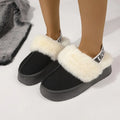 New Leather Women Fashion Winter Indoor Solid Color Suede Slippers LadSPECIFICATIONSBrand Name: QRLQHYBoot Type: Snow BootsShaft Material: Cotton FabricOutsole Material: RUBBERUpper Material: Cotton FabricHign-concerned Chemical: NoneODMEwomenstorenull