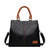 Handbag- Fashion Solid Color Shoulder Large Capacity Soft Leather