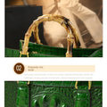 Women's Bag Crocodile Pattern Handbag Portable Tote Bag Mom Tide ShoulSPECIFICATIONSBrand Name: BJYLOrigin: Mainland ChinaCN: GuangdongLining Material: COTTONMain Material: Genuine leatherPlace Of Origin: GUANG DONG ProvincePlace Of OrDMEwomenstorenull