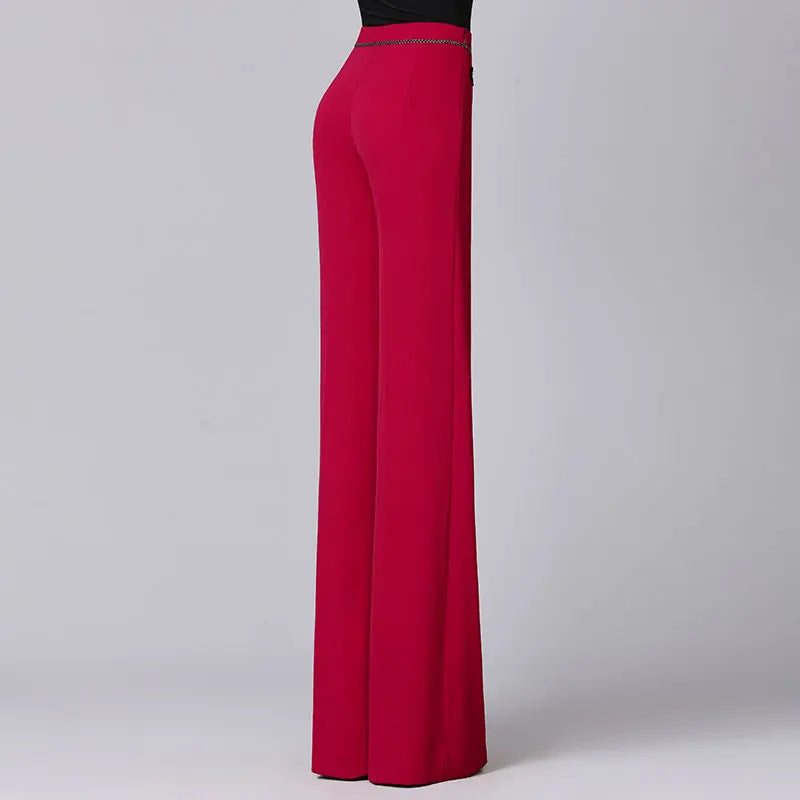 Pants Women New Pure Color Ballroom Wide Leg Trousers Fashion Summer LSPECIFICATIONSBrand Name: NoEnName_NullOrigin: Mainland ChinaCN: ZhejiangMaterial: SPANDEXGender: WOMENDance Type: LatinModel Number: TXH-DBL307Main Material: Matte DMEwomenstorenull