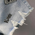 Denim Shorts Retro Slim Ragged Hot Pants Female Short JeansSPECIFICATIONSBrand Name: VWBQNZDecoration: ButtonDecoration: HOLEDecoration: PocketsFabric Type: BroadclothHign-concerned Chemical: NonePant Style: regularPattern TDMEwomenstorenull