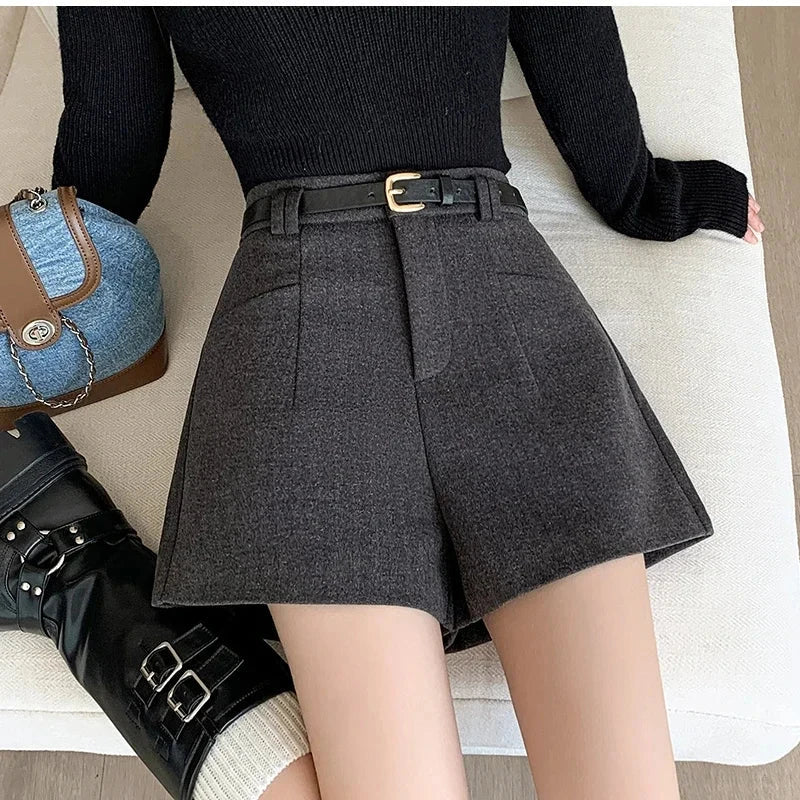 Duomofu Stylish Women's Casual Solid High Waist Wide Leg Shorts with PSPECIFICATIONSBrand Name: DUOMOFUDecoration: PocketsDecoration: sashesFabric Type: BroadclothPant Style: regularPattern Type: SolidFit Type: LOOSEStyle: CasualMateriDMEwomenstorenull