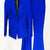 Gradient green slim-fitting women's suit set with blazer and pants.