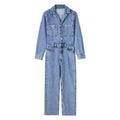 Denim Jumpsuit for Women Overalls Woman Jean Overalls Long Sleeve ElegSPECIFICATIONSBrand Name: NoEnName_NullStyle: StreetwearAge: MIDDLE AGEOrigin: Mainland ChinaCN: GuangdongSeason: Spring/SummerMaterial: POLYESTERDecoration: noneFabDMEwomenstorenull