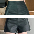 Shorts- High Waisted Winter Faux Leather Hot Short Pants For Boots