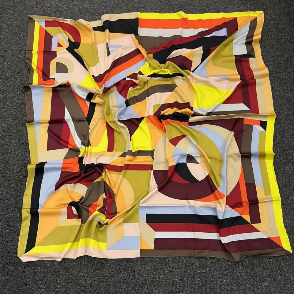 New fashion multi-color printed large square scarf women'sSPECIFICATIONSBrand Name: NoEnName_NullCraft of Weaving: Non-wovenOrigin: ES(Origin)Gender: WOMENDepartment Name: ADULTHign-concerned Chemical: NoneMaterial: POLYESTDMEwomenstorenull