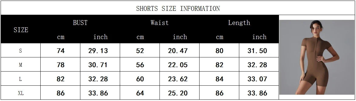 Rompers One-Piece Suit Zipper Short Sleeve Push Up Workout Clothes BodSPECIFICATIONSBrand Name: RooftrellenAge: MIDDLE AGEMaterial: SPANDEXMaterial: NylonElasticity: High StrecthFabric Type: NylonStyle: Office LadyHign-concerned ChemicDMEwomenstorenull