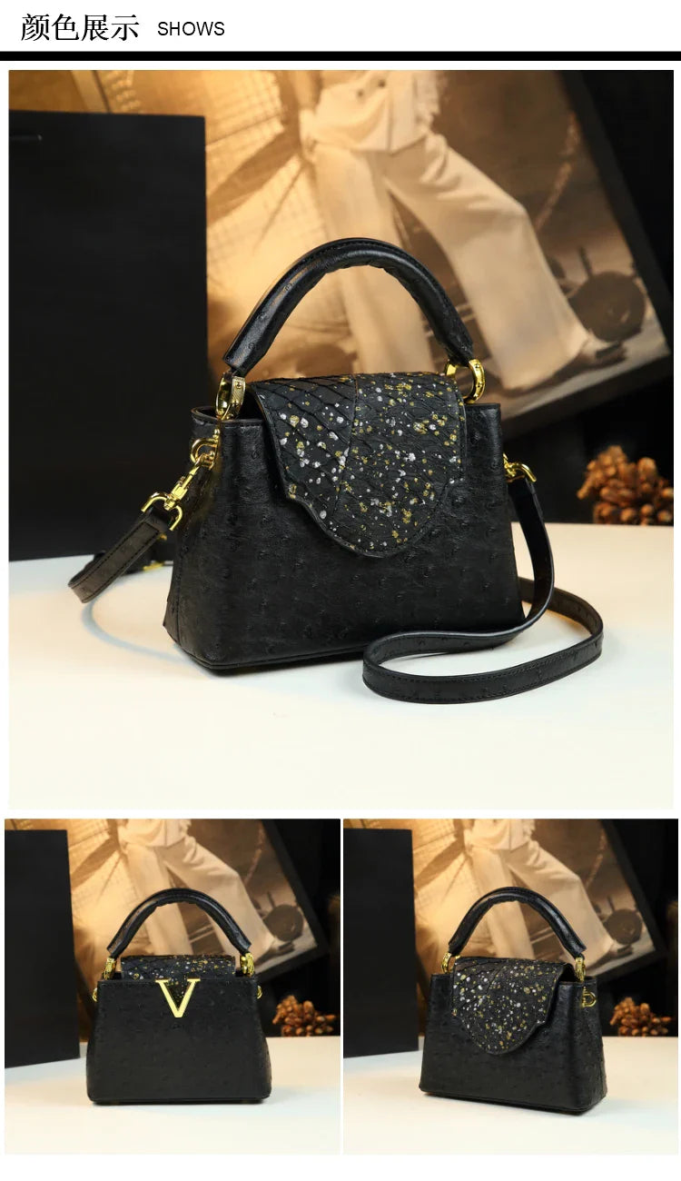 Fashion Genuine Leather Women's Handbags Female Small Shoulder CrossboSPECIFICATIONSBrand Name: BJYLOrigin: Mainland ChinaCN: GuangdongLining Material: AcrylicMain Material: Genuine leatherPlace Of Origin: GUANG DONG ProvincePlace Of ODMEwomenstorenull