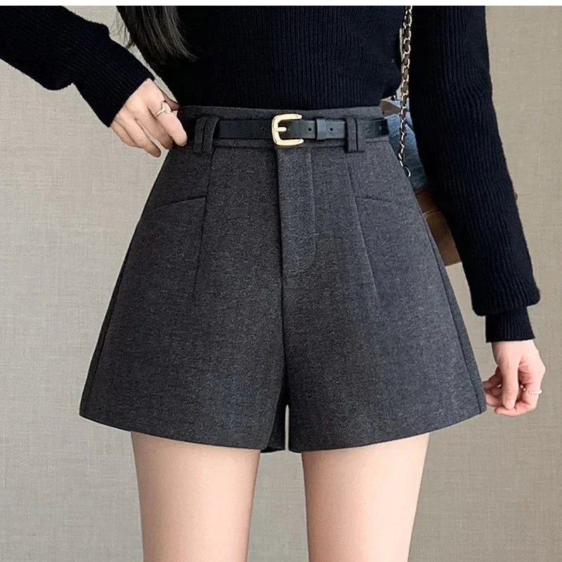 Duomofu Stylish Women's Casual Solid High Waist Wide Leg Shorts with PSPECIFICATIONSBrand Name: DUOMOFUDecoration: PocketsDecoration: sashesFabric Type: BroadclothPant Style: regularPattern Type: SolidFit Type: LOOSEStyle: CasualMateriDMEwomenstorenull