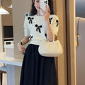 TOP Fashion Short Sleeve Pullovers Women's O-neck Clothing