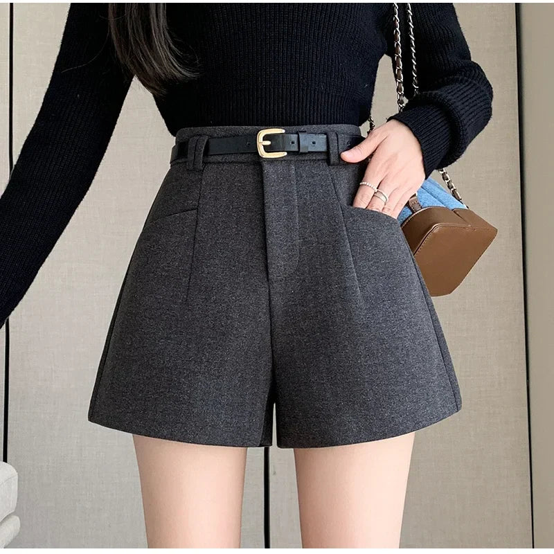 Duomofu Stylish Women's Casual Solid High Waist Wide Leg Shorts with PSPECIFICATIONSBrand Name: DUOMOFUDecoration: PocketsDecoration: sashesFabric Type: BroadclothPant Style: regularPattern Type: SolidFit Type: LOOSEStyle: CasualMateriDMEwomenstorenull