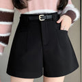 Duomofu Stylish Women's Casual Solid High Waist Wide Leg Shorts with PSPECIFICATIONSBrand Name: DUOMOFUDecoration: PocketsDecoration: sashesFabric Type: BroadclothPant Style: regularPattern Type: SolidFit Type: LOOSEStyle: CasualMateriDMEwomenstorenull