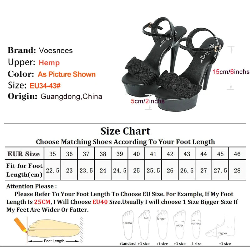 Buckle Strap Sandals Thin High Heels Model Shoes Night Club Pole DanceSPECIFICATIONSBrand Name: VoesneesHeel Height: Super High (8cm-up)With Platforms: YesPlatform Height: 0-3cmHign-concerned Chemical: NoneSandal Type: Modern SandalsOrDMEwomenstorenull