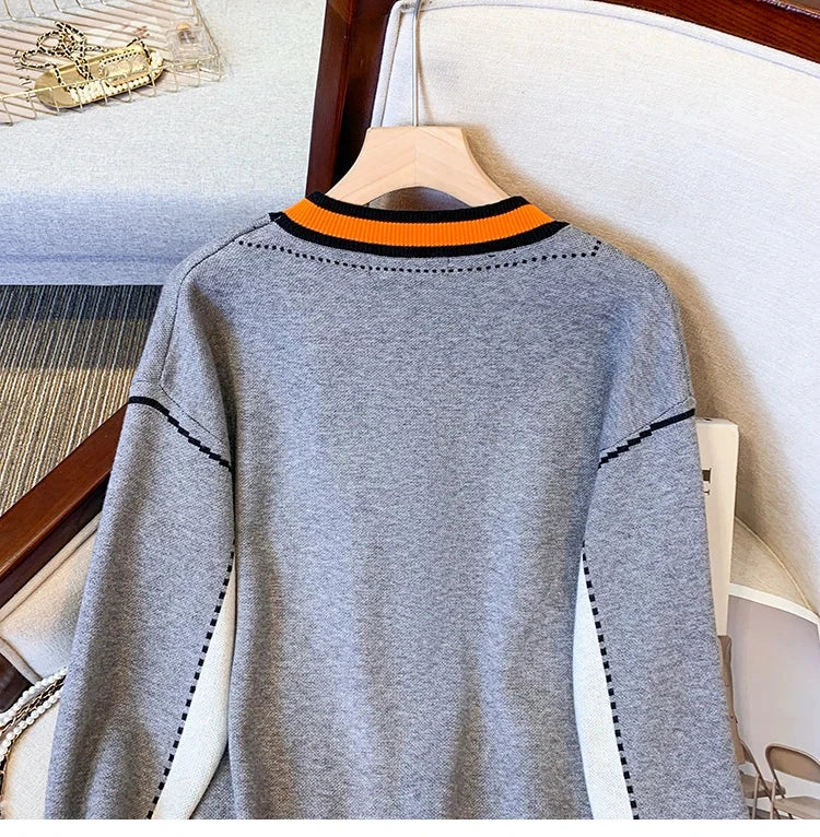 Women Cardigans Oversized Sweater V Neck Loose Knitwear Single BreasteSPECIFICATIONSBrand Name: XING WEI SIElasticity: Medium StrecthSleeve Style: regularHign-concerned Chemical: NoneMaterial Composition: cottonPattern Type: GeometricFDMEwomenstorenull