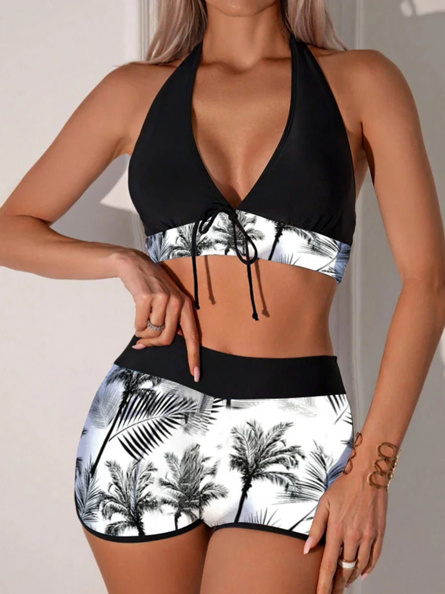 Two Piece Bikini Shorts Women Swimwear Female Swimsuit Bathers BathingSPECIFICATIONSBrand Name: lyricOrigin: Mainland ChinaCN: LiaoningMaterial: SPANDEXMaterial: NylonPattern Type: PrintAge: MIDDLE AGESupport Type: Wire FreeStyle: BeacDMEwomenstorenull