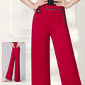 Pants Women New Pure Color Ballroom Wide Leg Trousers Fashion Summer LSPECIFICATIONSBrand Name: NoEnName_NullOrigin: Mainland ChinaCN: ZhejiangMaterial: SPANDEXGender: WOMENDance Type: LatinModel Number: TXH-DBL307Main Material: Matte DMEwomenstorenull