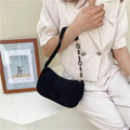 Mini Fashion Women's Shoulder Bag Felt Solid Color Retro Underarm BagsSPECIFICATIONSBrand Name: NoEnName_NullHign-concerned Chemical: NoneHandbags Type: Shoulder BagsMain Material: CorduroyLining Material: COTTONShape: BoxPlace Of OrigDMEwomenstorenull