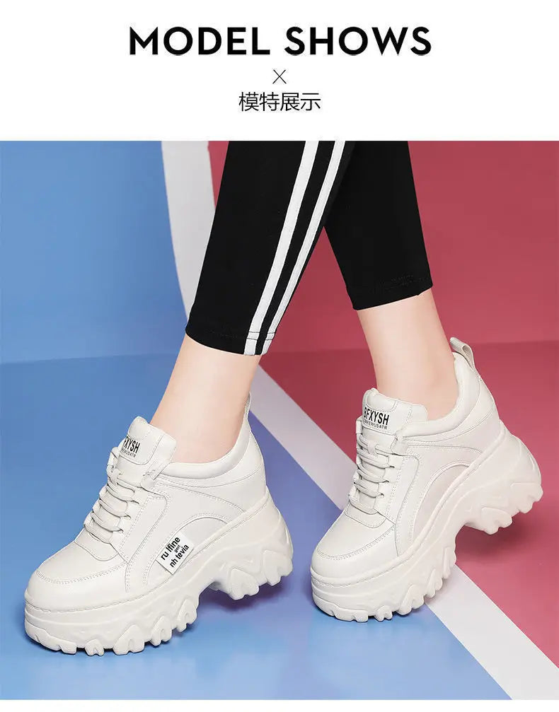 Sneakers- Shoes Comfortable Female Fashion High Heel Woman Sneakers