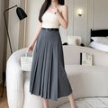 High Waist Midi Pleated Skirts Women's Fashion A-line Casual Suit SkirSPECIFICATIONSBrand Name: YUAZHOQIMaterial: POLYESTERStyle: CasualElasticity: Non StrechOrigin: Mainland ChinaCN: GuangdongSeason: Spring/SummerFabric Type: BroadcloDMEwomenstorenull