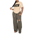 Two-Piece Set: Casual Printing Pants & T-shirt Set fashion and comfort