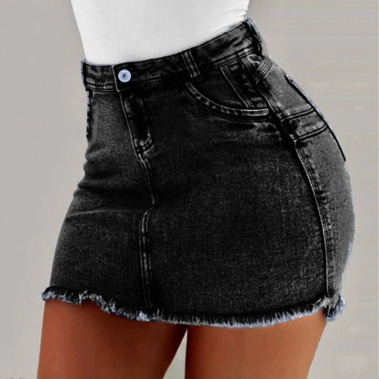 Mini Skirt Women's Wash Mini Female Short Skirts Summer Women's Sexy DSPECIFICATIONSBrand Name: NoEnName_NullMaterial: POLYESTERStyle: CasualElasticity: High StrecthOrigin: Mainland ChinaSeason: All seasonFabric Type: BroadclothWaistliDMEwomenstorenull