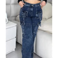 Women's Fashion Jeans High Waist Elastic Denim Pants Straight Leg LengSPECIFICATIONSBrand Name: CAREER ELITEMaterial: COTTONMaterial: POLYESTERElasticity: Medium StrecthFabric Type: Thin denimHign-concerned Chemical: NoneLength: Ankle-DMEwomenstorenull