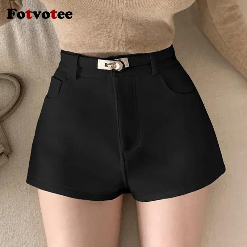 High Waisted Shorts Women Casual Solid Slim Short Pants with BeltSPECIFICATIONSCN: GuangdongBrand Name: FOTVOTEE1: Shorts for Women2: Shorts Women3: Shorts4: Short Pants5: High Waisted Shorts6: Woman clothing7: shorts y2k8: women'DMEwomenstorenull