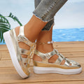 Shoes- New Wedges Heels Platform Sandals Women Hollow Out Sandals