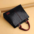 Handbag- Fashion Solid Color Shoulder Large Capacity Soft Leather