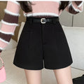 Duomofu Stylish Women's Casual Solid High Waist Wide Leg Shorts with PSPECIFICATIONSBrand Name: DUOMOFUDecoration: PocketsDecoration: sashesFabric Type: BroadclothPant Style: regularPattern Type: SolidFit Type: LOOSEStyle: CasualMateriDMEwomenstorenull