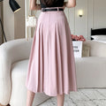 High Waist Midi Pleated Skirts Women's Fashion A-line Casual Suit SkirSPECIFICATIONSBrand Name: YUAZHOQIMaterial: POLYESTERStyle: CasualElasticity: Non StrechOrigin: Mainland ChinaCN: GuangdongSeason: Spring/SummerFabric Type: BroadcloDMEwomenstorenull