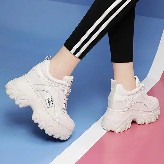 Sneakers- Shoes Comfortable Female Fashion High Heel Woman Sneakers