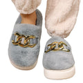 Slippers- Women's Warm Cotton House Slippers Female Indoor Plus Fur