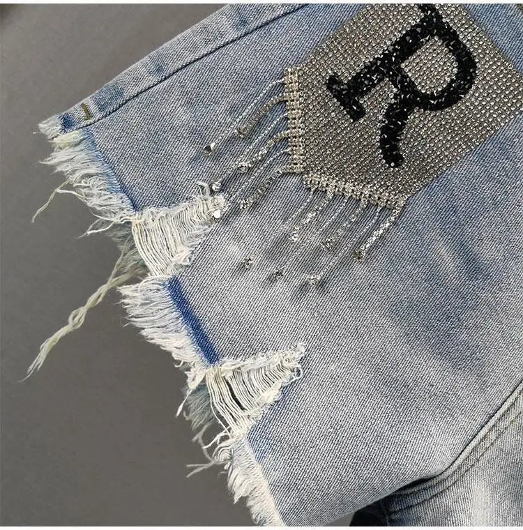 Denim Shorts Retro Slim Ragged Hot Pants Female Short JeansSPECIFICATIONSBrand Name: VWBQNZDecoration: ButtonDecoration: HOLEDecoration: PocketsFabric Type: BroadclothHign-concerned Chemical: NonePant Style: regularPattern TDMEwomenstorenull