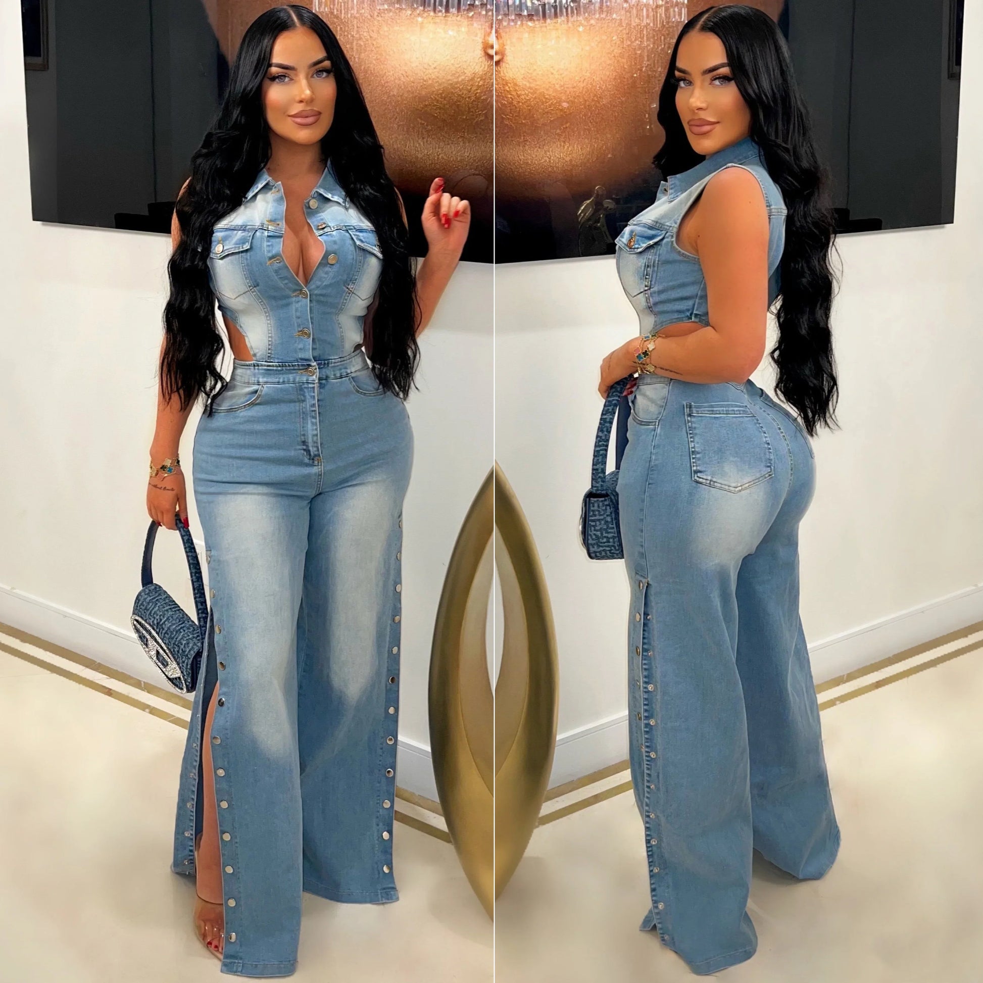 Jeans Cargo Jumpsuit Sexy Women Elegant Denim Stretch Casual OverallsSPECIFICATIONSBrand Name: OKAYOASISStyle: StreetwearAge: MIDDLE AGEOrigin: Mainland ChinaCN: GuangdongSeason: All seasonMaterial: COTTONMaterial: SPANDEXDecoration: DMEwomenstorenull