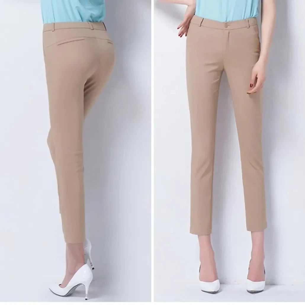 Fashion Ankle Length Suit Pants Office Lady Pencil Spring High Waist WSPECIFICATIONSBrand Name: PPLMHUStyle: Office LadyAge: MIDDLE AGEOrigin: Mainland ChinaCN: HunanSeason: Spring/SummerWaist Type: highDecoration: ButtonDecoration: PoDMEwomenstorenull