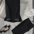 Elegant Black Women Pant Suit Office Ladies Female Business Work