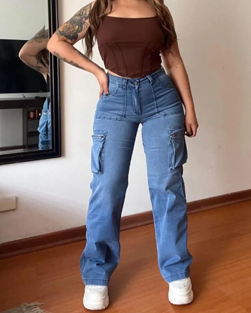 Streetwear Blue Jeans High Waist Straight Wide Leg Pants Denim TrouserSPECIFICATIONSBrand Name: NoEnName_NullMaterial: POLYESTERMaterial: COTTONElasticity: Medium StrecthFabric Type: Thin denimLength: Ankle-Length PantsFit Type: LOOSESDMEwomenstorenull