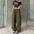 Cargo Pants Spring Elastic Waist Solid Color Pockets Wide Leg Trouser SPECIFICATIONSBrand Name: NoEnName_NullMaterial: POLYESTEROrigin: Mainland ChinaCN: JiangxiClosure Type: DrawstringGender: WOMENItem Type: full lengthSport Type: RunDMEwomenstorenull