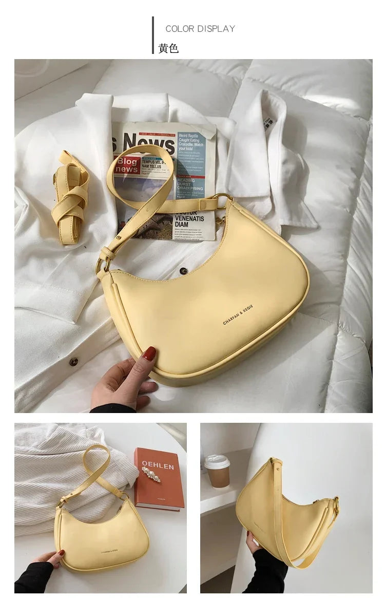 Underarm Bag for Women's Summer New Trendy and High end Crossbody Bag SPECIFICATIONSBrand Name: NoEnName_NullHign-concerned Chemical: NoneHandbags Type: Shoulder BagsMain Material: PULining Material: POLYESTERShape: BaguettePlace Of OrDMEwomenstorenull