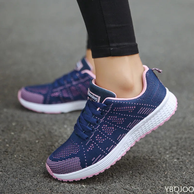 Women's Sneakers Casual Shoes Flats Air Mesh Breathable Trainers LadieSPECIFICATIONSBrand Name: YBQJOODepartment Name: ADULTUpper Material: Mesh (Air mesh)Origin: Mainland ChinaOutsole Material: RUBBERHeel Height: Low (1cm-3cm)Hign-conDMEwomenstorenull