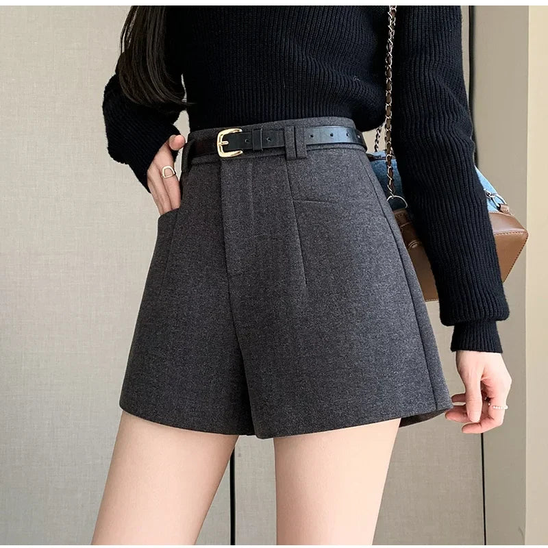 Duomofu Stylish Women's Casual Solid High Waist Wide Leg Shorts with PSPECIFICATIONSBrand Name: DUOMOFUDecoration: PocketsDecoration: sashesFabric Type: BroadclothPant Style: regularPattern Type: SolidFit Type: LOOSEStyle: CasualMateriDMEwomenstorenull