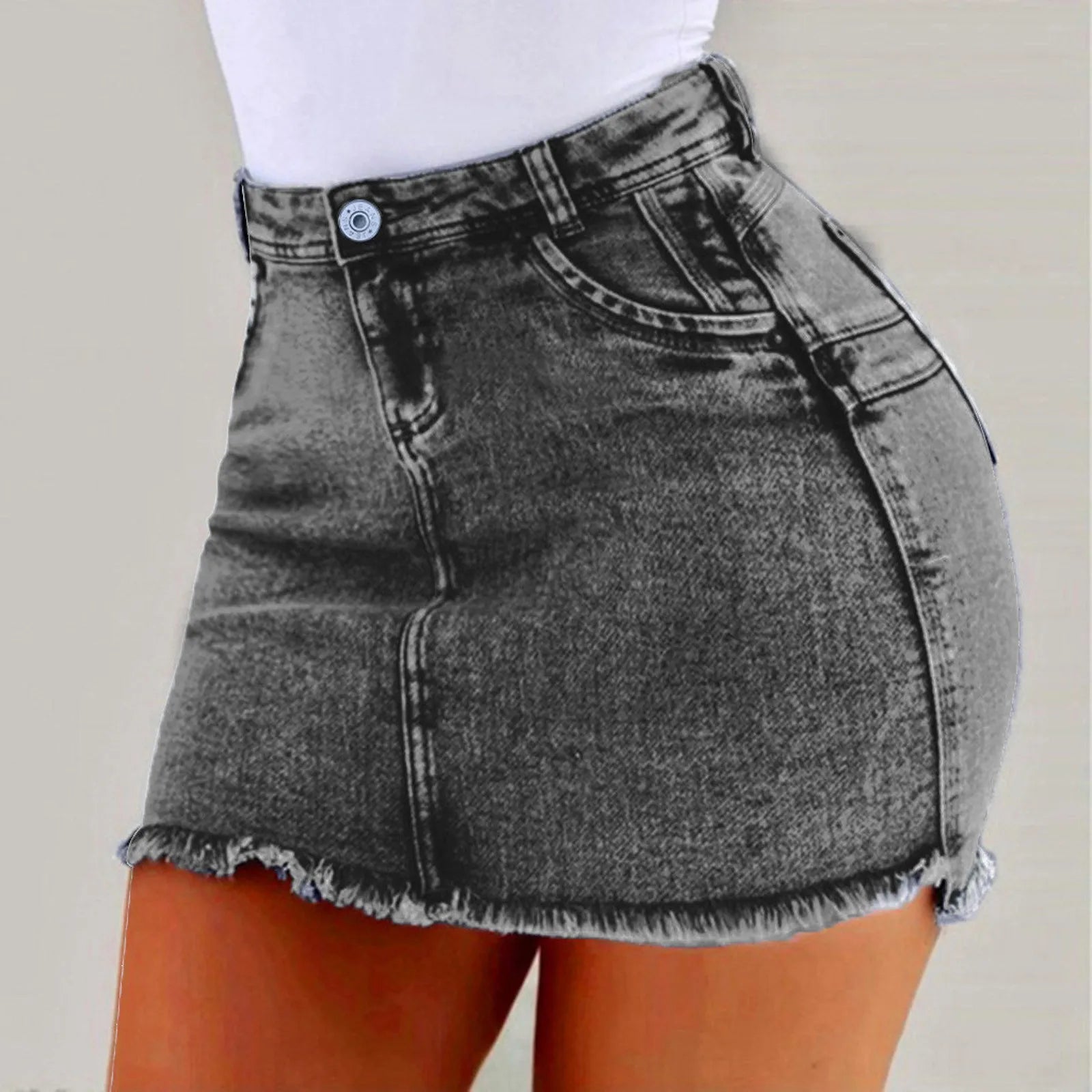 Mini Skirt Women's Wash Mini Female Short Skirts Summer Women's Sexy DSPECIFICATIONSBrand Name: NoEnName_NullMaterial: POLYESTERStyle: CasualElasticity: High StrecthOrigin: Mainland ChinaSeason: All seasonFabric Type: BroadclothWaistliDMEwomenstorenull