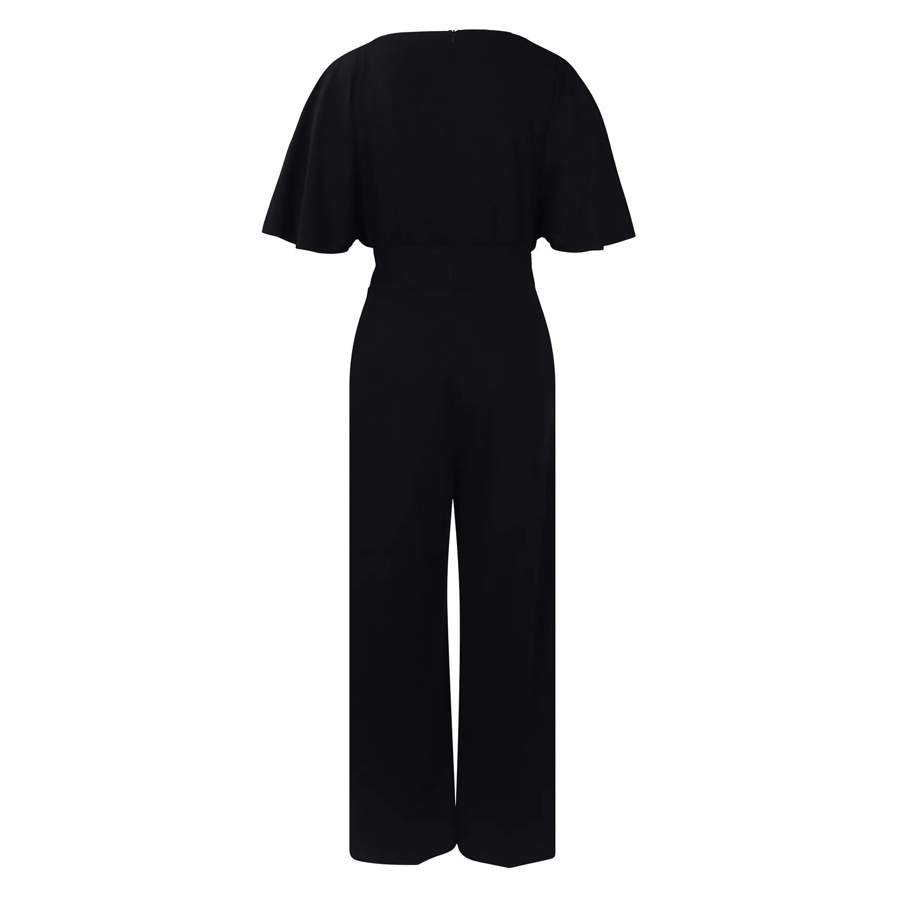 Jumpsuits Women Elegant Luxury O Neck Short Sleeve Belt Waisted StraigSPECIFICATIONSBrand Name: NoEnName_NullStyle: Office LadyAge: MIDDLE AGEOrigin: Mainland ChinaCN: GuangdongSeason: All seasonMaterial: POLYESTERDecoration: sashesFabDMEwomenstorenull