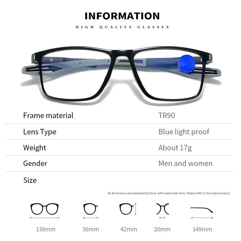 Sunglasses- Fashion Women Sport Eyeglasses Retro Blue Light Blocking