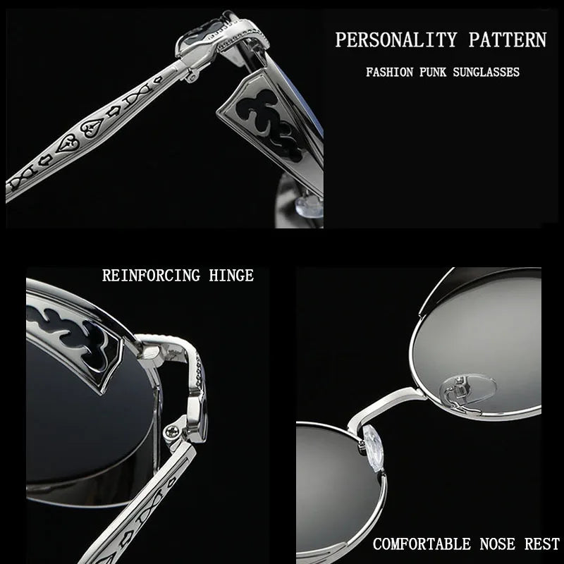 Sunglasses For Men Vintage Designer Fashion Glasses Punk SunglassesSPECIFICATIONSDepartment Name: ADULTFunction: Anti-UV SunglassesUV protection rating: UV400 SunglassesProduction Year: The New Sunglassespopular elements: fashion SuDMEwomenstorenull