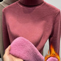 Turtleneck Sweater Women Korean Fashion Lined Warm Knitted Pullover SlSPECIFICATIONSBrand Name: NoEnName_Nullwhether full opening: NoClothing Length: regularMaterial: AcetateDecoration: sashesClosure Type: Single BreastedCollar: RuffleDMEwomenstorenull