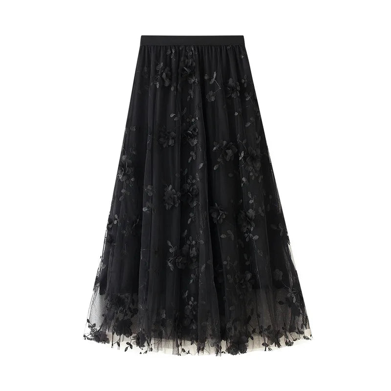 Skirt Women Vintage Butterfly Embroidery Elastic High Waist A-Line MesSPECIFICATIONSBrand Name: GLINDADAMaterial: POLYESTERMaterial: MeshMaterial: VoileStyle: Chinese StyleElasticity: Slight StrechOrigin: Mainland ChinaCN: GuangdongSeaDMEwomenstorenull