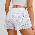 Sequins Shorts Waist Elastic Band Sparkly Straight Leg ShortsSPECIFICATIONSBrand Name: SANWOODDecoration: noneFabric Type: blendedHign-concerned Chemical: NonePant Style: regularPattern Type: SolidFit Type: regularStyle: CasuaDMEwomenstorenull